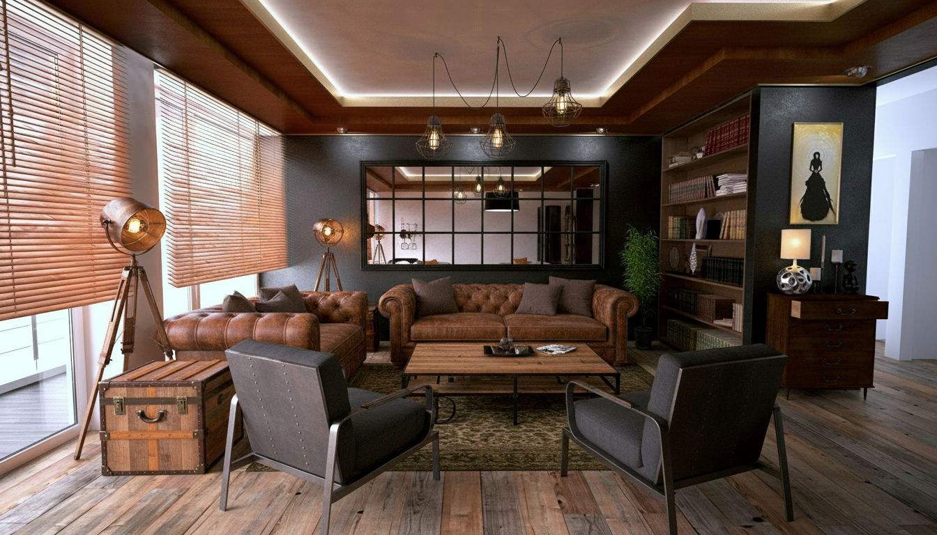 Industrial interior style preview